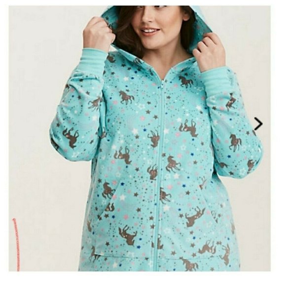 torrid Other - Torrid Women's Fleece Unicorn Print 1pc Unionsuit